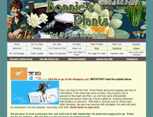 Tablet Screenshot of bonniesplants.com